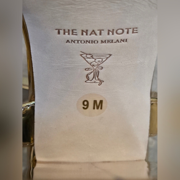 Antonio Melani x Nat Note Pia Mirror Metallic Platform Pumps. Gold (Size 9) - Picture 11 of 15